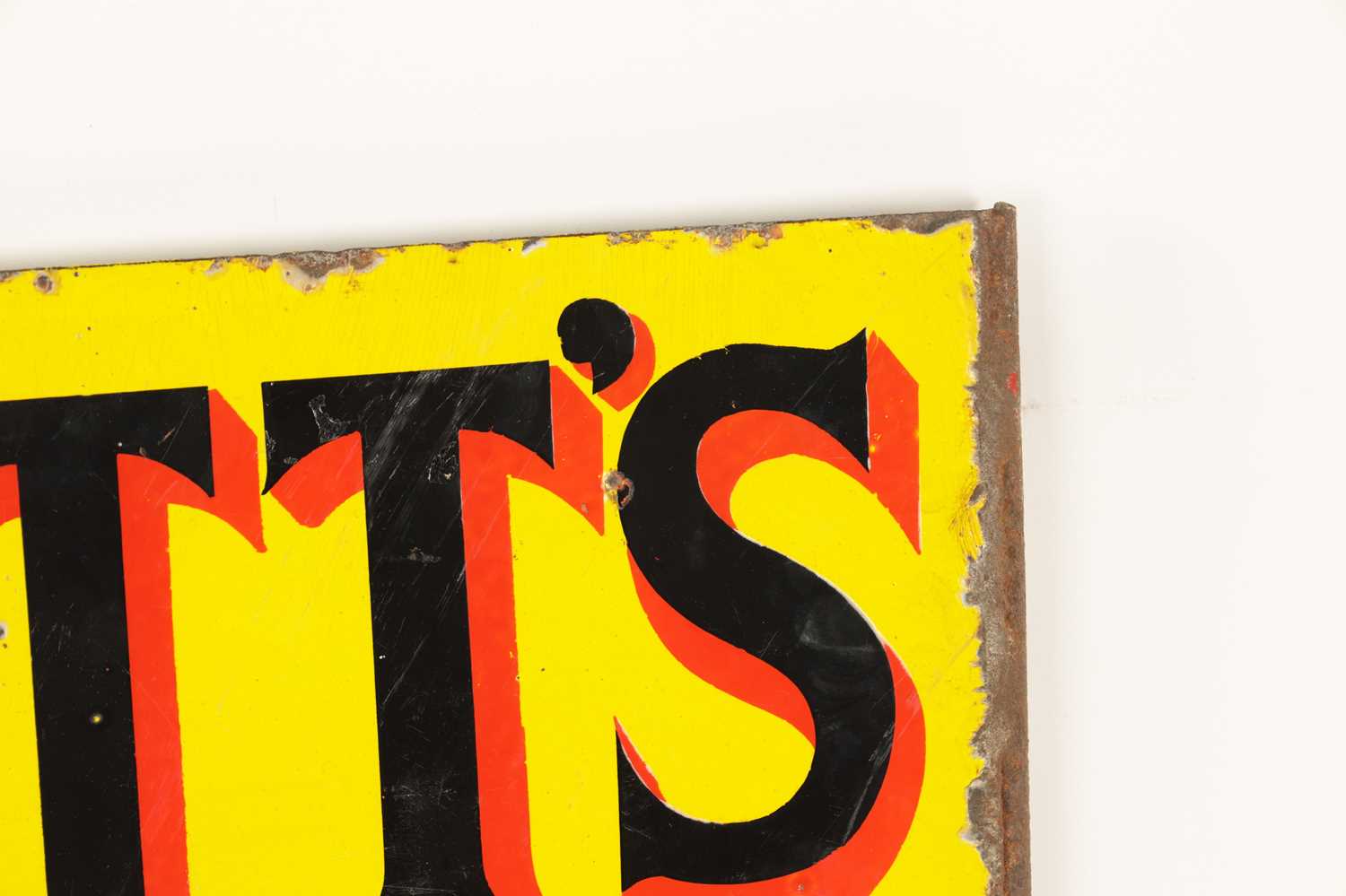 A VINTAGE DOUBLE SIDED ENAMEL PRATT’S SIGN - Image 3 of 7