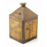 AN EARLY MOHLOOB MOTOR OIL PYRAMID CAN