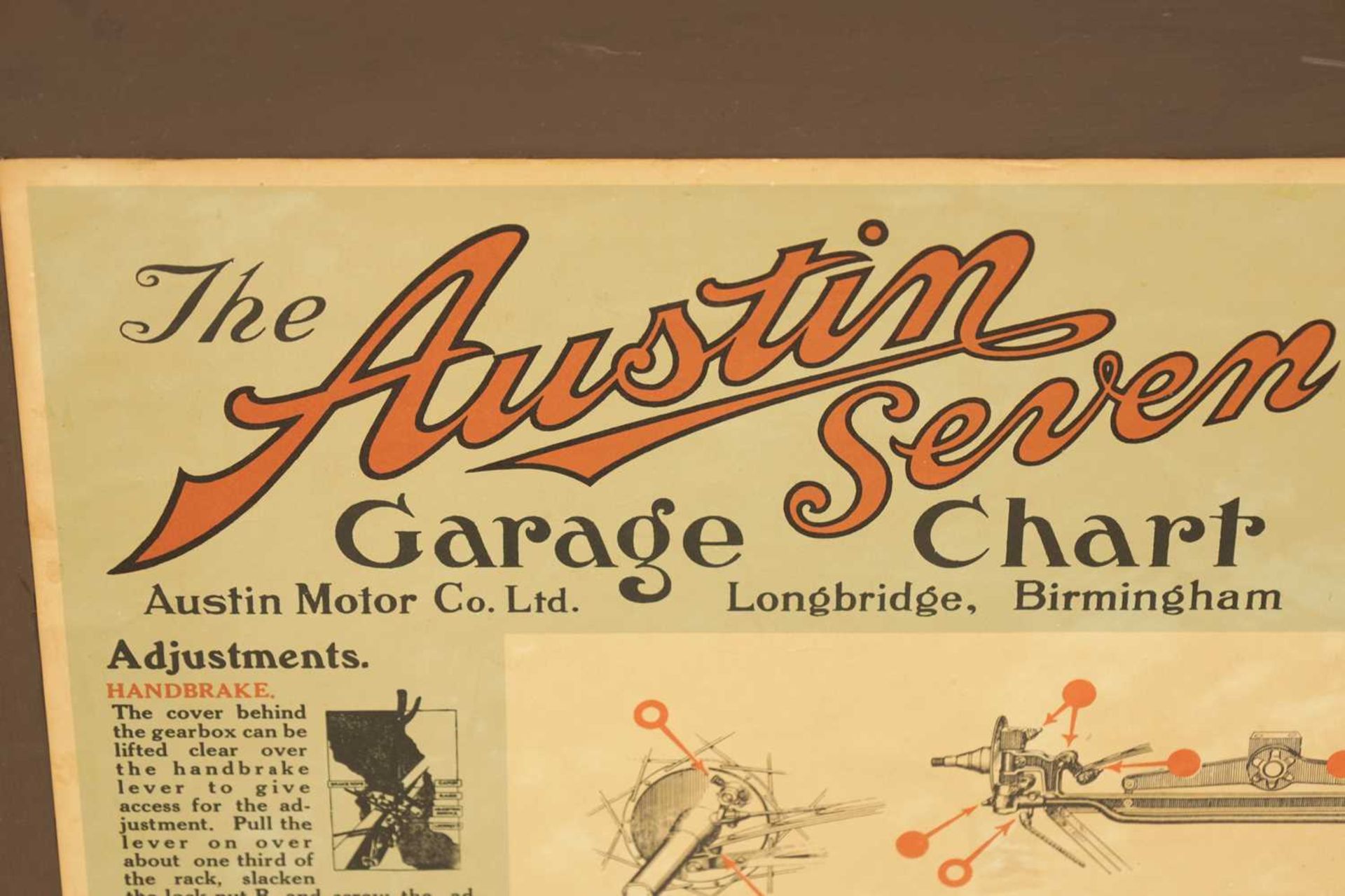 AN AUSTIN SEVEN VINTAGE POSTER - Bild 5 aus 8