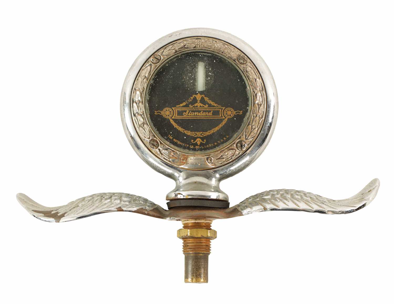 A WINGED BOYCE MOTO METER RADIATOR CAP/CAR MASCOT