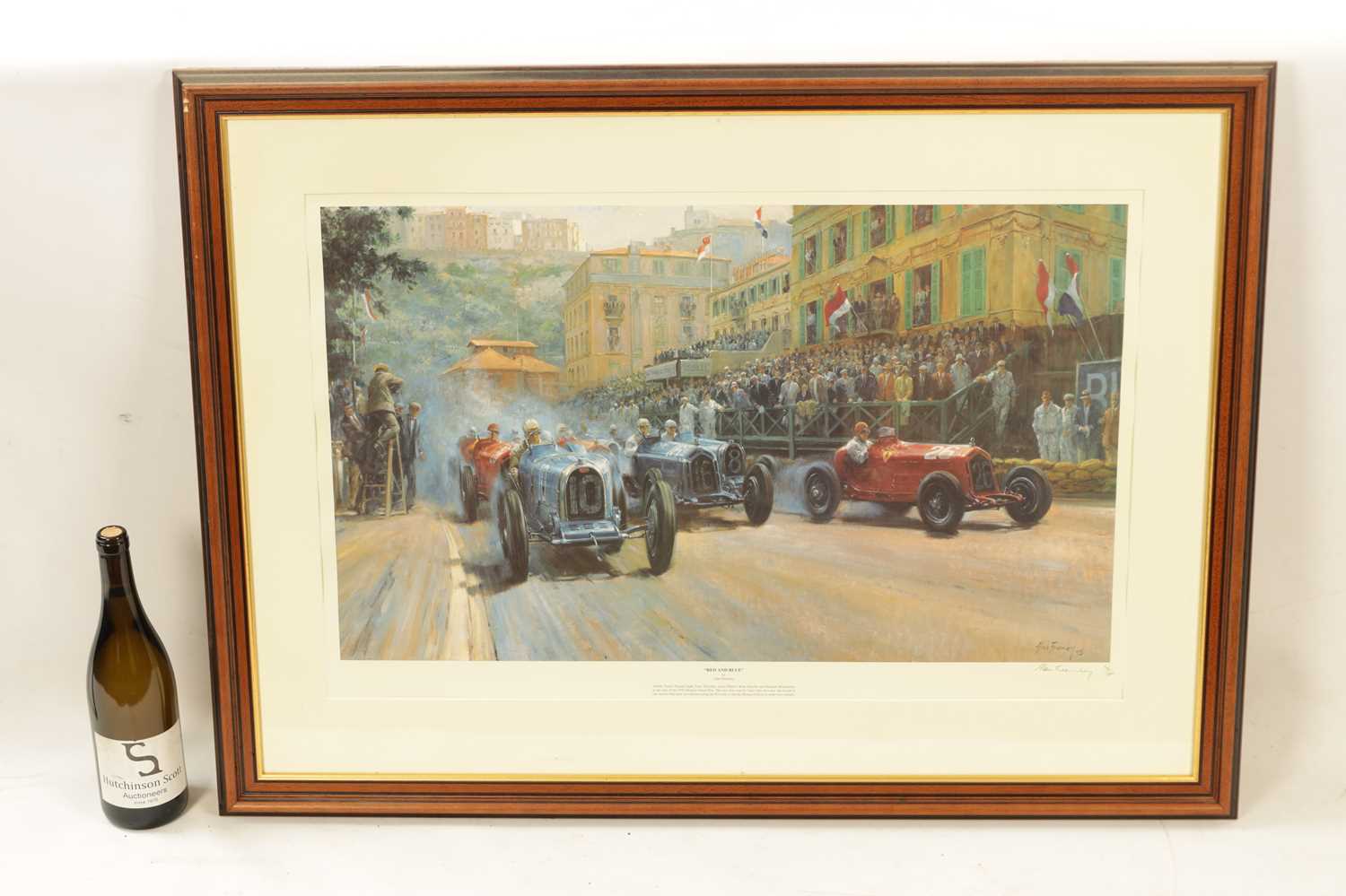 ‘RED AND BLUE’ SIGNED LIMITED EDITION PRINT AFTER ALAN FEARNLEY - Image 2 of 7