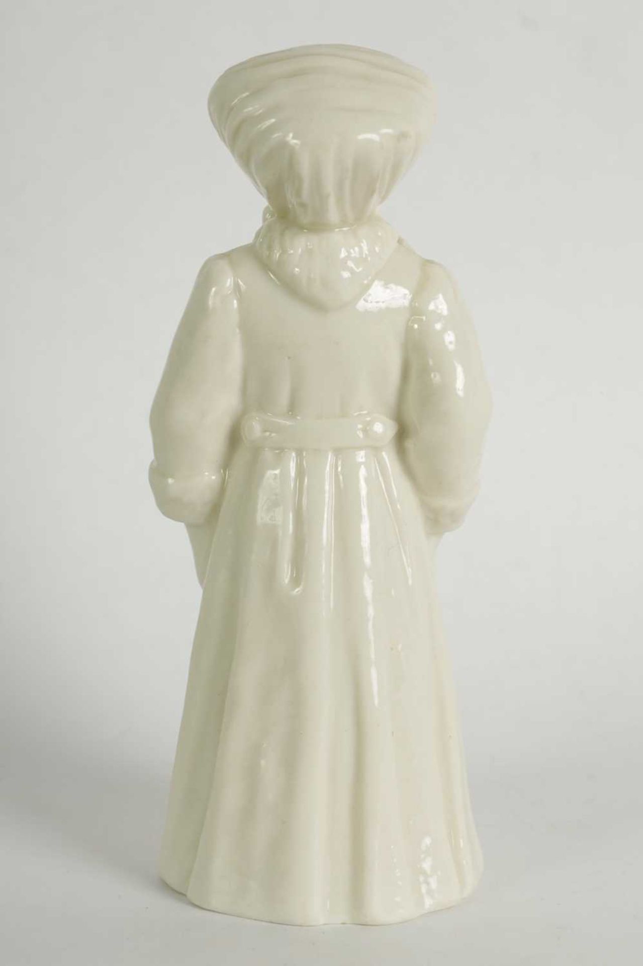 THE MOTORIST. A VERY RARE ROYAL WORCESTER PORCELAIN CANDLE EXTINGUISHER - Image 2 of 6