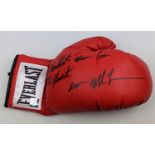 Red Everlast, Mike Tyson, Hand signed Boxing glove "The Baddest man on the planet" COA Authentic