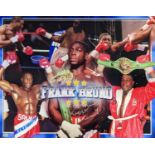 Frank Bruno signed montage 40 x 51cm. with COA 801363 by 5th King Memorabilia