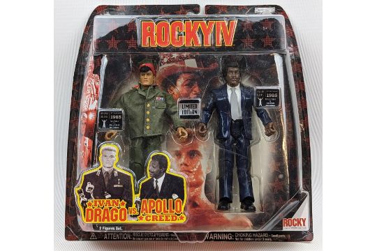 Rocky IV Ivan Drago & Apollo Creed action figures Limited edition Original 1985 release from the - Image 1 of 2