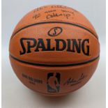 Spalding Signed Basketball, 92 Slam Dunk Champ Certificate of Authenticity Dave & Adams World.com