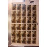 Full Sheet of Constable Stamps 1'9 60 in total