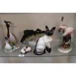 Collection of assorted Ceramics inc. Beswick, Royal Dux, Karl Ens etc