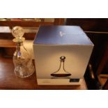 Camelot Crystal Silver collared Decanter and a Boxed Villeroy & Boch Decanter