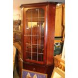 Stag Glazed corner cabinet