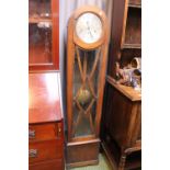 Oak Domed top Grandmother clock with numeral dial