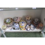 Large collection of assorted Quimper Pottery