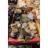 Royal Norfolk Rose decorated tea set and assorted ceramics