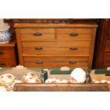 Edwardian Chest of 2 over 3 drawers with cast cup handles