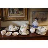 Colclough Iry leaf decorated tea ware and assorted ceramics