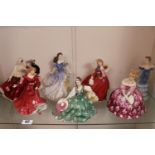 Collection of Seven Royal Doulton Figurines inc Eylse, Patricia etc