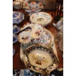 Collection of assorted 19thC and later English Ceramics inc Masons, Burleigh ware etc