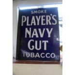 Good quality Players Navy Cut Advertising Sign of two sides