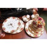 Collection of Royal Albert Old Country Roses Plates and tableware