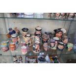 Large Collection of Royal Doulton and other Character Jugs and Toby Jugs
