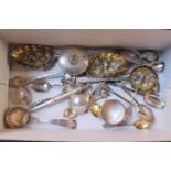 Collection of assorted 19thC and Later Silver Spoons and collectors Items 430g total weight