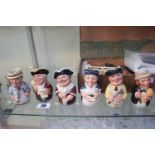 Set of 6 Royal Doulton 'The Doultonville Collection' figures