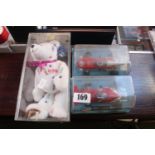 2 Boxed Scalextric Super Formula Vehicles Ferrari 312B2 and March Ford 721 with a TY Holiday Edition