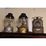 2 Vintage Tilley Lamps and a Old Railways Lamp