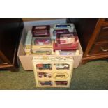 Large box of assorted Matchbox and other boxed Vehicles