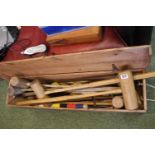 Vintage Croquet Set with accessories