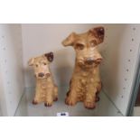 2 Sylvac Dog figures 1380 & 1379