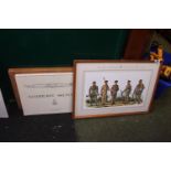 Collection of Military Print by Joan Wanklyn of Sandhurst Sketches and a Framed print The First or