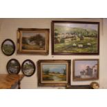 Colelction of assorted Framed Pictures and prints inc. Gerald Hudson