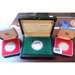 2008 Silver 999 Saudi Arabian Coin Cased and 2 Proof Coins