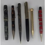 Six Vintage Pens Conway Stewart, Parker 51, etc. Six vintage pens: Conway Stewart London fountain