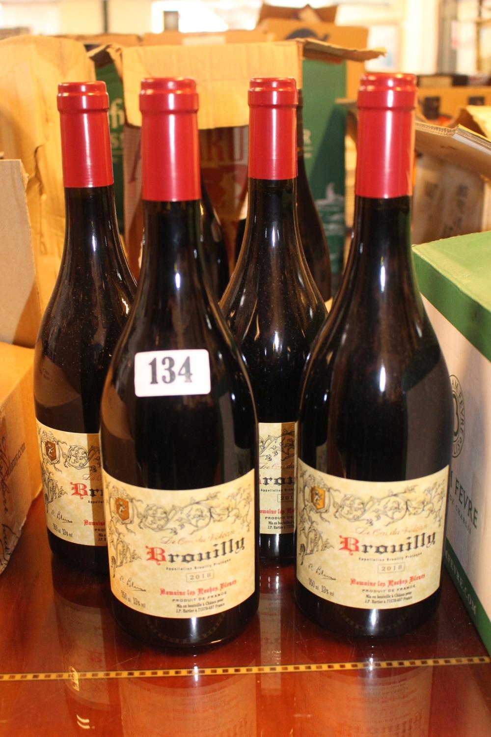 4 Bottles of Brouilly 2018 750ml Le Cru De Volcan