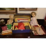 Boxed Bayko No.3 Construction set, Palitoy 1950s Doll and assorted Bygones