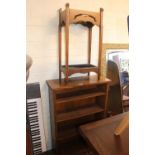 Oak Umbrella stand and a Oak bookcase