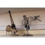 2 Adjustable Angle Poise Desk lamps