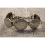 Prisoner of War Italian Coin bracelet from Gunner Joseph Charles Fahey