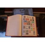 The Movaleaf Illustrated Stamp Album and assorted Loose leaf Stamps