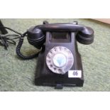 Vintage Bakelite Dial Telephone