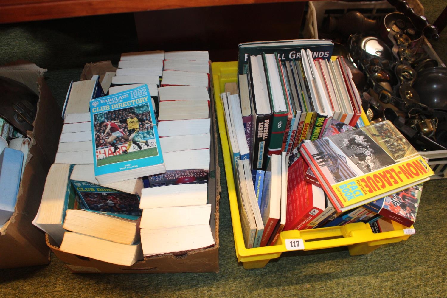 2 Boxes of assorted Football related books - Image 2 of 2