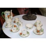 Phoenix ware Blossom pattern Coffee set for 6