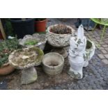 Collection of Concrete planters