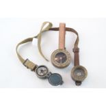 James Sinclair of Haymarket Brass travelling compass, Military Issue AGI Ltd Compass B/123 & US Army