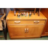 Mid Century Low unit of Single drawer and cupboard base