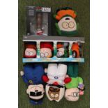 Collection of South Park related figures to include Boxed Comedy Central Kenny, Kyle, Cartman &