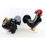 Large Goebel figure of Cockerel stamped 32 058 28 & a Large figure of a Turkey stamped 32 060 22