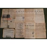 5 Issues of Cambridge Daily News for 1940 together with other similar newspapers